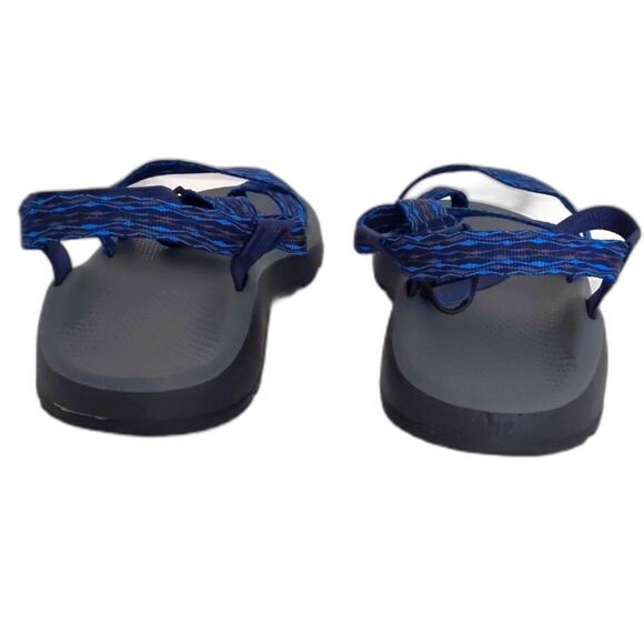 Men's Chaco Vibram Adjustable Outdoor Sandal Blue Gray Size 12 - Picture 5 of 8